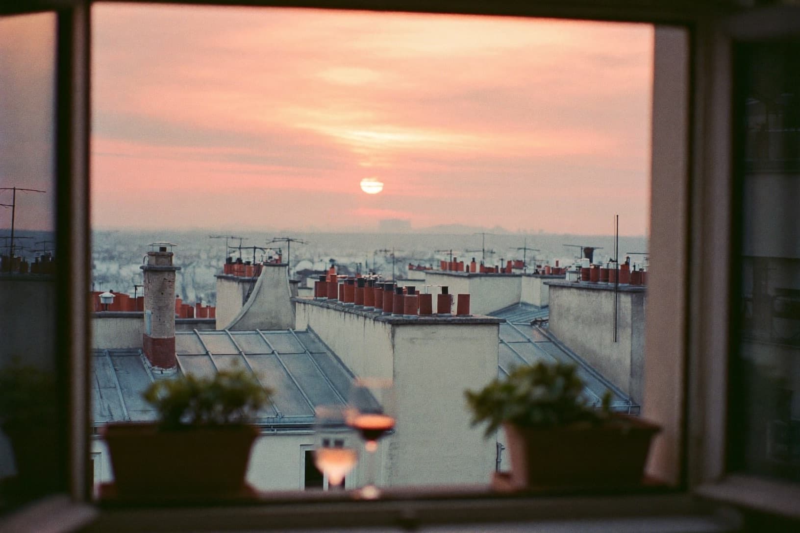 Late light over Paris